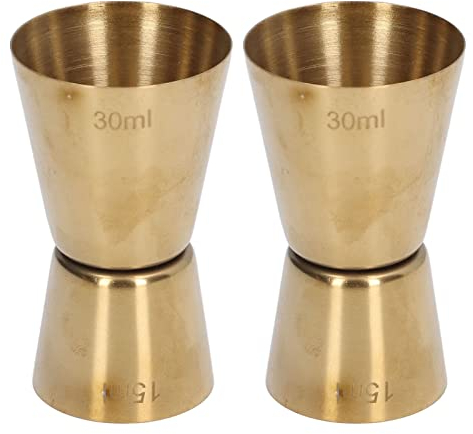 HUAOSN Jigger À Cocktail, Jigger À Mesurer À Cocktail, Jigger À Double Barre, Jigger en Acier Inoxydable pour la Fête Au Restaurant(15/30 ml)