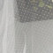 Whakano 1 Yard Punktdruck Tüll Stoff,150 cm Breit,Netzstoff Dekostoff,Steppstoff zum DIY Nähen Basteln Dekorieren,Handwerken,Bühne Kostüm Kleid Bekleidung,Hochzeit Party Deko,Weiß Weiß,Kleiner Punkt
