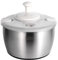 Stainless Steel Salad Spinner | Metal Salad Spinner | Steel Lettuce Spinner, Lettuce Dryer Fruit Spinner, Veggie Spinner with Rotating Handle, Salad Washer Stainless Steel, Kitchen Gadgets