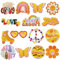 JMZLLRX 15 Stück Blumenspitze Applikationen Patches, Böhmische Blumen Patch Sticker für Kleidung Blumen Aufnäher Applikation Flicken zum Aufbügeln Patches für Brautmode, Kleider