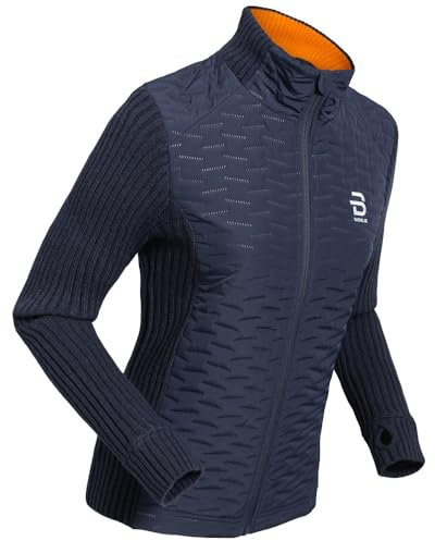 B DÆHLIE Daehlie Damen Midlayer Skijacke Langlaufjacke Full Zip Comfy, Farbe:Navy, Artikel:-25000 navy, Größe:S