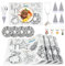 Phestival 16 IN 1 Premium PVC Tischsets Abwaschbar – 4er Tischset - Tischsets Platzsets, Untersetzer Gläser, Glasmarkierer, Bestecktasche - Platzdeckchen