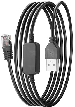 SinLoon Radarwarner-Netzkabel, USB-zu-RJ11-Steckerkabel, 5 V auf 12 V, Radarwarner-Ersatz-Netzkabel, Boost-Adapterkabel für Radarwarner mit RJ11-Ladeanschluss-5.57FT