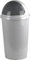 Sterling Ventures Premium Plastic Grey Bullet Bin 50L Recycling Dustbin Flap Lid Rubbish Trash Bin