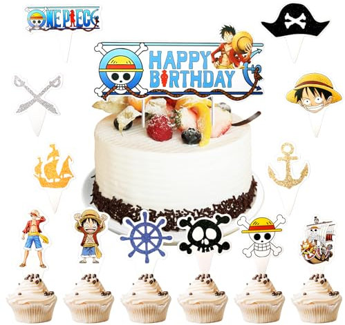 Tortendeko Set, 25 Stück Happy Birthday Cake Topper, Cartoon kuchen Deko Geburtstag, Tortenaufleger Geburtstag, Muffin Cupcake Topper für Junge Mädchen Kindergeburtstag Thema Party