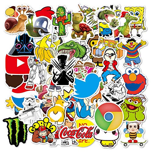 Trendy Aufkleber Decals, Aufkleber 100Stück, Wasserdicht Laptop Aufkleber, Coole Aufkleber Für Koffer, Trinkflasche, Skateboard, Auto, Fahrrad, Gitarre, Helm und Graffiti