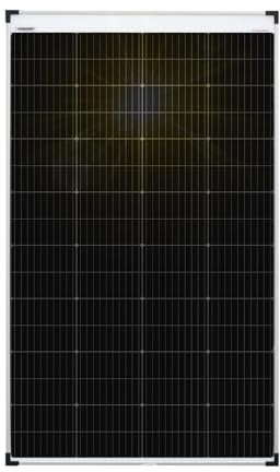 enjoy solar® Panneau Solaire Monocristallin PERC Bifacial, cellules 182 mm – idéal pour camping-car, installation balcon, abri de jardin, bateau (210W, 12V)