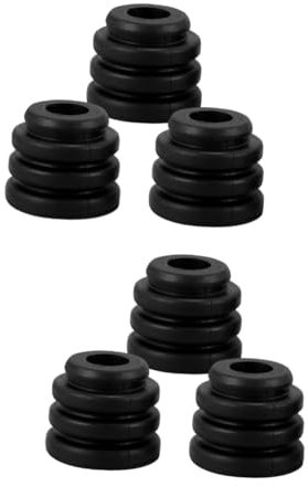 TOPPERFUN 2 Series Base Amortiguadora Partes Estera Antivibración Condensador Pastillas De Aire Acondicionado Soporte De Montaje del Aire Acondicionado Caucho 3 Piezas*2