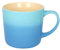 Argon Tableware 330ml Tasse Ombre Porcelaine Anglaise - Bleue - 1x Colorée Vitrée Fine Ceramique Grès Poterie Café Ensemble de Tasses à Thé | Compatible Micro-ondes et Lave-vaisselle