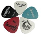 Plectres de Guitare Premium Lot de 5 Pièces Accessoires pour Instruments à Cordes Durables et Confortables Taille Unique