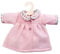 Heless 2277 - Mantel für Puppen mit blumigem Rundkragen, rosa, Größe 35 - 45 cm