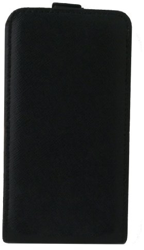 Swiss Charger SCP10038 Klappetui für iPhone 5, Leder, Schwarz