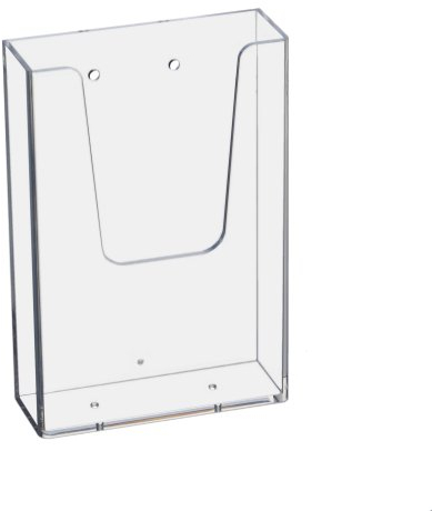 Unbekannt 10 Stück Prospekthalter Wand Din Lang (99x210mm) Hochformat / Flyerhalter transparent