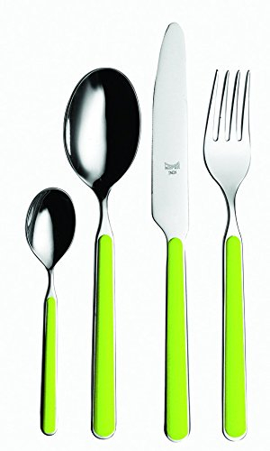 MEPRA Fantasia Servizio Verde Acido, 24 Pezzi, Acciaio Inossidabile 18/10