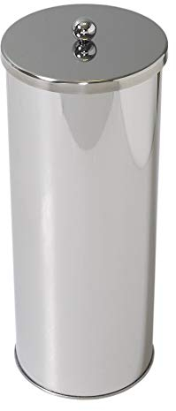 Zenna Home Bote de Papel higiénico, Acero Inoxidable, tamaño: 1 Unidad