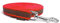 Mystique® Gummierte Schleppleine 20mm ohne Handschlaufe Standard Karabiner rot 20m