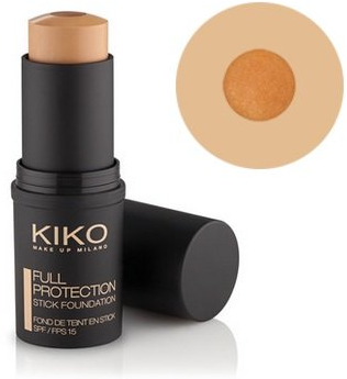 Kiko Milano Full Protection Stick with SPF15 Nr. 04 Medium Warm Beige: 15ml Make-Up-Stick mit Highlightender Kern angereichert mit K² Energy-Release. 1 Stück