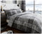 GC GAVENO CAVAILIA Bettwäsche-Set, kariert, für Doppelbett, superweich, wendbar, kariert, Grau (200 x 200cm)