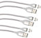 Callstel kompatibel zu iPhone Kabel: 3er-Set USB-Lade- & Datenkabel mit magnetischem Lightning-Stecker, 1 m (Magnetisches Ladekabel, kompatibel zu iPhone Ladekabel magnetisch, Magnetstecker)