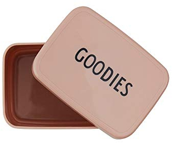 Design Letters Snack box für Brotdose | BPA-frei, Erhältlich in modischen Farben | Ideal für Schule, Arbeit oder unterwegs | mikrowellen- und spülmaschinenfest