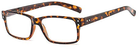 Suertree Lesebrille Brillen Scharnier Lesebrillen Sehhilfe Augenoptik Brille Lesehilfe für Damen Herren 1.5x Leopard