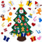 VieVogue Albero di Natale in Feltro, 3 m Fai da Te con 26 Pezzi, Decorazione da Parete per Bambini e Bambini