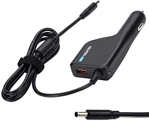 Helpers Lab Laptop Car Charger Adapter Power Supply for Dell Latitude 12 14 15 Dell lnspiron 11 13 14 15 17 Dell XPS 12 13 Dell Vostro 13 14 15 LA45NM130 LA45NM131 LA45NM140 HA45NM140