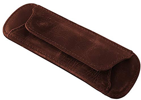 STILORD Schulterpolster Leder Gepolstert Anti-Rutsch Taschengurt Shoulder Pad Trageriemen Schulterriemen Schultergurt abnehmbar aus echtem Vintage Leder, Farbe:Bordeaux - braun
