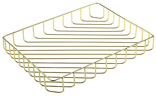 BSTKEY Metall A4 Letter Size Schreibtischfach Aufbewahrungskorb, dekorativer Schreibtisch Organizer für Zeitschriften Papiere Akten Bürobedarf, Gold