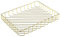 BSTKEY Metal A4 Letter Size Desk Tray Storage Basket, Decorative Desk Organizer for Magazines Papers File Office Supplies, Gold