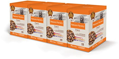 Nature's Variety Original No Grain Pasteten für ausgewachsene Hunde, 4 x 300 g, 4,8 kg