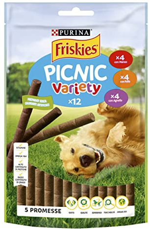 Purina Friskies Picnic Variety Snack Hund mit Rind, Huhn und Lamm 100 g