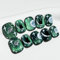 Sun&Beam Nails Handmade Press-on Short Squoval Round Green Black Hand-Painted Cartoon 0 Design Fashion False Nail Tips 10 Pcs Set (#034 S)