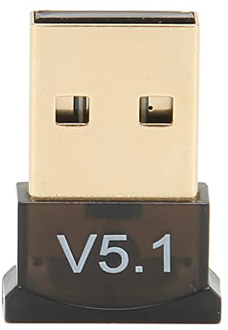 Topiky USB BT Adapter für PC, BT 5.1 Dongle Empfänger, USB BT Adapter, Tragbarer WLAN Adapter mit Großer Abdeckung V5.1 für Privatanwender
