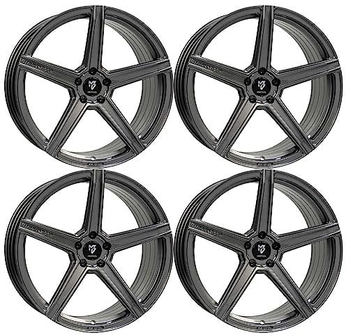 4x MB Design Felgen KV1S 9.5Jx20 ET38 5x112 Glanzgrau kompatibel mit VW ID.4