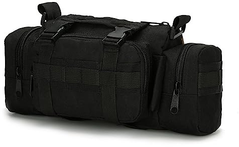 ACEXIER Taktische Gürteltasche Militär Sturm Hüfttasche Hüftgurt MOLLE Sling Armee Umhängetasche Kamera Lenker Range Taschen (Black)