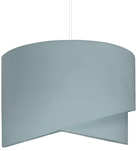 youngDECO® TULPE Lampenschirm Hängelampe Ø38 cm - Pendelleuchte Salbei - Hängeleuchte aus Baumwollstoff 2xE27 - Lampe Schlafzimmer, Wohnzimmer, Kinderzimmer und Büro (Ohne Glühbirne)