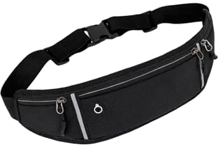 Bauchtasche,Laufgürtel Bauchtasche Damen Stylisch Unsichtbare wasserdichte Mini-Hüfttasche für Männer Und Frauen Outdoor-Ausrüstung Verstellbarem Gummiband