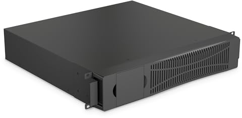 DIGITUS Externes USV-Batteriemodul – Für USV-Anlage DN-170096 | UPS-Erweiterungsmodul – 12 Batterien – 19-Zoll 2HE – Hot swappable