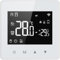 YUETTYY Smart Thermostat, Tuya Battery Powered, ZigBee, Black, Classic Modern Style, Touchscreen, Voice Control, Programmable, Remote Access, HVAC Control Thermostat