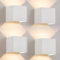 Kowanie LED Wandleuchte innen Wandlampe: 4er Set Aussen Wandbeleuchtung Weiß Up Down Außenwandleuchten 5W IP65 Wasserdicht Außenlampe Wand Warmweiß Flurlampe Aussenlampe für Treppenhaus Hauswand