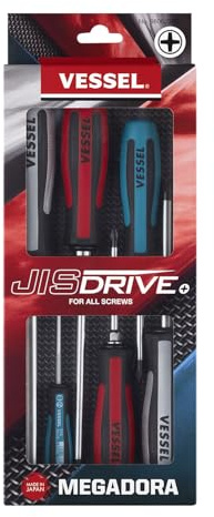 MEGADORA JIS Screwdriver 6PCS. Set