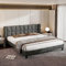Dolamaní Polsterbett Betten 160 * 200cm, Doppelbett mit Lattenrost und Kopfteil, Jugendbett, für Erwachsene & Jugendliche, Holzlattenunterstützung, Einfache Montage, Samt, grau (Grau, 160 * 200)