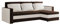 FORNIRO 24 Loft Ecksofa mit Schlaffunktion und Bettkasten - Sofa mit 3 Sitzen und Robustem Überzug - Universal Schlafcouch L-Form - Modern Couch - 225x130x75 cm - Braun-Beige