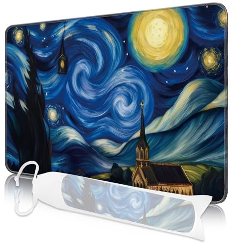 Nkddert MTG Playmat, 24x14in TCG Card Playmat Sewn Edges MTG Commander Playmat 3mm Thick Waterproof MTG Playmat with Storage Bag (Magic Motifs)