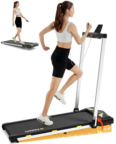 Freepi 4 in 1 Walking Pad Laufband mit Neigung, Laufband für Zuhause und Schreibtisch, Fernbedienung, LED-Anzeige für Zuhause und Büro