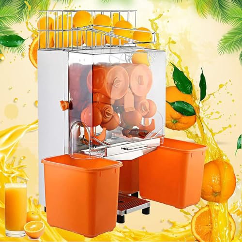 Spremiagrumi Commerciale Da 120 W, Spremiagrumi In Acciaio Inossidabile - Pressa Limone Automatica (20 Pezzi/Min), Per Spremere Succo Di Arancia/Limone, Uso Bar Ristorante