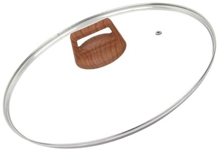 TOPBATHY Tapa De Cacerola Wok a Prueba De Golpes Tapa De Olla Visible s De Repuesto Para Cubre Olla Multifunción Universal De Portátil Para Sartén Vidrio