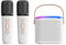 Macchina per Karaoke, Altoparlante Bluetooth Portatile con Microfoni per Adulti e Adolescenti con Luci, Microfono Karaoke per Telefoni, Tablet, PC (3)