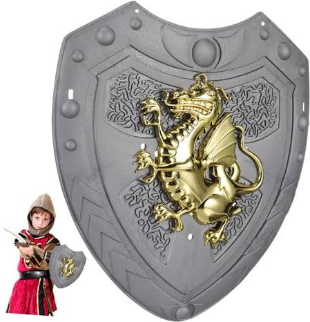 SOIMISS Ritterschild Für Kinder Realistisches Piratenschild Requisite Cosplay-Schild Leicht Bequem Für Kinder